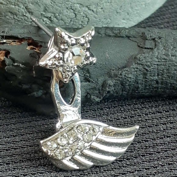 New!! 🎁 Beautiful Earrings Angel Wings Star. - Picture 5 of 7